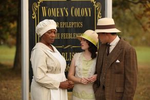 Linda Boston in the colony scene from the movie 