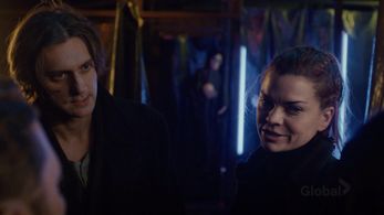 Taras Lesiuk and Ali Johnson in Private Eyes: Drop Dead Carny (2021)