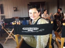 On the set of Magnificent Seven.