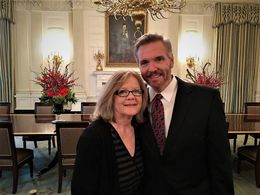 Thomas and Celia McGowan at the White House