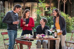 Annika Kuhl, Patrick Rapold, Leopold Hornung, and Anika Baumann in Leipzig Homicide (2001)