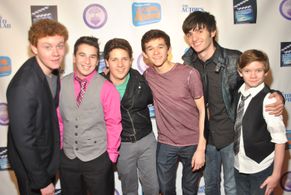 Zach Louis and friends on the Red Carpet at Infusion Lounge at Universal CityWalk