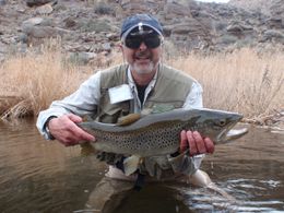 Flyfishing the Gorge...Giant Brown!