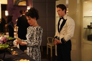 Lucy Liu and Leo Howard in Why Women Kill (2019)