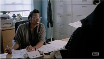 dL sams and Joy Nash in S1.E2 of Dietland