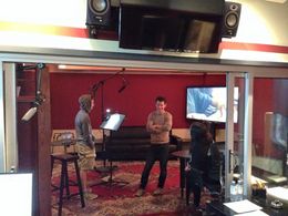 doing ADR at Tattersall Sound and Picture with Director Andrew Cividino