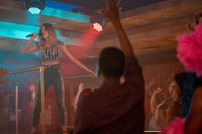 Teagle F. Bougere, Rana Roy, and Belle Shouse in Queen America (2018)