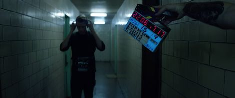 Niclas Gillis on the set of Hold Me Down