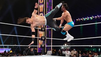 Humberto Garza Solano and Humberto Carrillo in WWE Super Show-Down (2020)