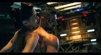 Sandrine Holt and Samer Salem in The Expanse (2015)