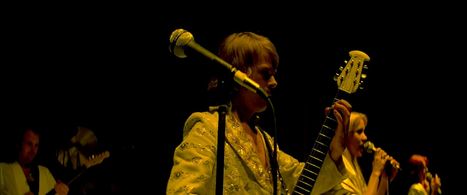 Agnetha Fältskog, Anni-Frid Lyngstad, Björn Ulvaeus, and ABBA in ABBA: The Movie (1977)