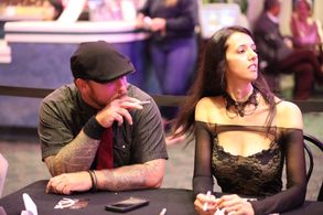 Ghadir and Lawrence R. Kivett at an event for The Playground (2017)