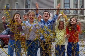 Nekhebet Kum Juch, Manoah Angelo, Imogene Wolodarsky, Ashley Aufderheide, and Uatchet Jin Juch in Infinitely Polar Bear 