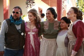 With Carmen Aub, Myriam Bravo, Juanita y Mónica Huarte filming Chiapas The Heart Of Coffee