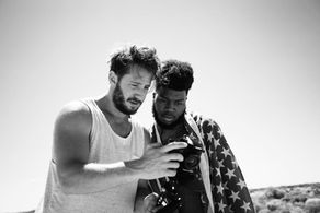 Khalid and Director Alex Di Marco on set of Khalid's 