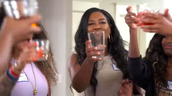 Kenya Moore and Shamea Morton in The Real Housewives of Atlanta (2008)