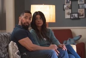 Neil Brown Jr. and Parisa Fakhri in SEAL Team: Low-Impact (2022)