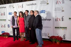 Iliana Guibert, James Heaphy, Christopher Stadulis, and Tom Wardach at an event for Compromised (2014)