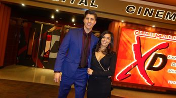 Derek Quick and Lucy Quick at the Kommando 1944 Premiere in Los Angeles