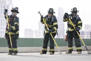 Jason George, Jay Hayden, and Barrett Doss in Station 19 (2018)