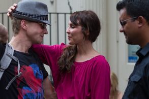 Noomi Rapace and Niels Arden Oplev in Dead Man Down (2013)