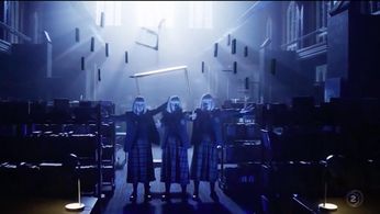 Neenah Dekkers-Reihana, Rosie Howells, and Alice May Connolly in Wellington Paranormal