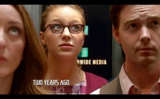 Still of Melissa Benoist and Johnny Martini in Supergirl (2015)