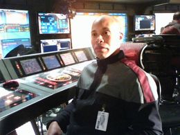 Erik Betts on set of G.I. Joe