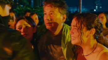 Simon Ibarra, Yassi Pressman, and Ashley Sarmiento in Black Rider (2023)