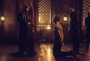 Karl Yune, Stephen Amell, and Matt Nable in Arrow (2012)