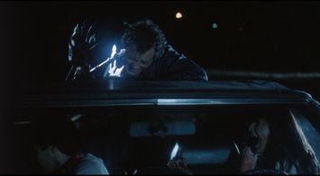 Jack Chatham, Ruth Martinez, and Matt Mitler in The Mutilator (1984)
