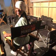 Darielle on set of Criminal Minds