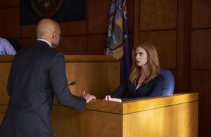 Sarah Rafferty and Usman Ally in Suits (2011)