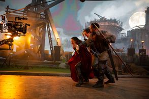 Elizabeth Erhart, Andrew Chown & Dale Samms in The Hawk