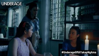 Sunshine Cruz, Hailey Mendes, and Elijah Alejo in Underage (2023)