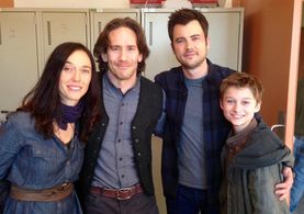 Cameron and Severn, Neil and Matt. Last day on the set of Helix