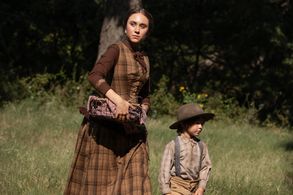 Emma Malouff plays Mary Abel Dutton alongside Audie Rick who portrays John Dutton Sr. in 