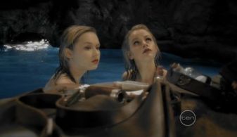 Taryn Marler as 1950's mermaid, Julia, in H2O: Just Add Water, Series 2