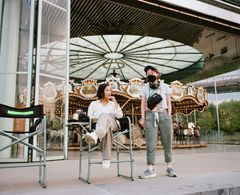 Celine Song and Greta Lee in Past Lives (2023)