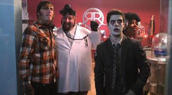 Kendall Schmidt, Tanya Chisholm, Stephen Kramer Glickman, and Logan Henderson in Big Time Rush (2009)