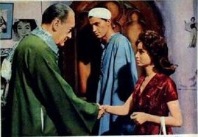 George Sanders and Faten Hamamah in Cairo (1963)