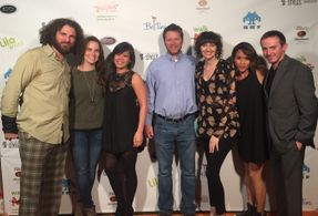 Jessalyn Wanlim, John Haegele, Bryan Kreutz, and Billy Ingoldsby at an event for Up on High Ground (2014)