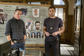 Jason Beghe and Patrick John Flueger in Chicago P.D. (2014)
