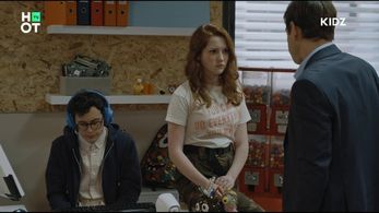 Michael Hanegbi, Shahar Tavoch, and Bar Miniely in Mishpaha Be'Hanpaka (2020)