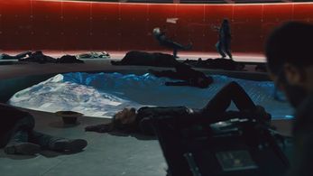 Brian Ames, Brian Machleit, Jeffrey Wright, and Mark Casimir Dyniewicz Jr. in Westworld (2016)