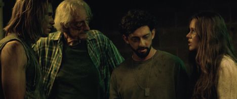 Larry Hankin and Sade Katarina in The Stairwell