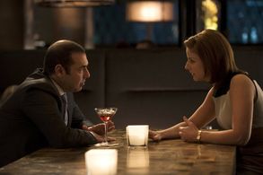 Rick Hoffman and Diane Neal in Suits (2011)