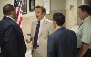 Barry Shabaka Henley, Bob Odenkirk, Omid Abtahi, and Daniel Knight in Better Call Saul (2015)