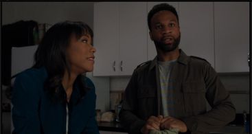 Nikki M. James and Johnny Ray Gill in BrainDead (2016)