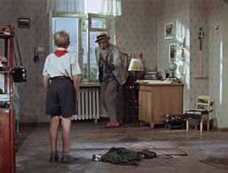 Aleksei Litvinov and Nikolay Volkov in The Flying Carpet (1957)